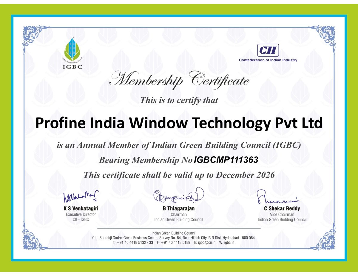Indian Green Building Council (IGBC) Annual Membership Certificate