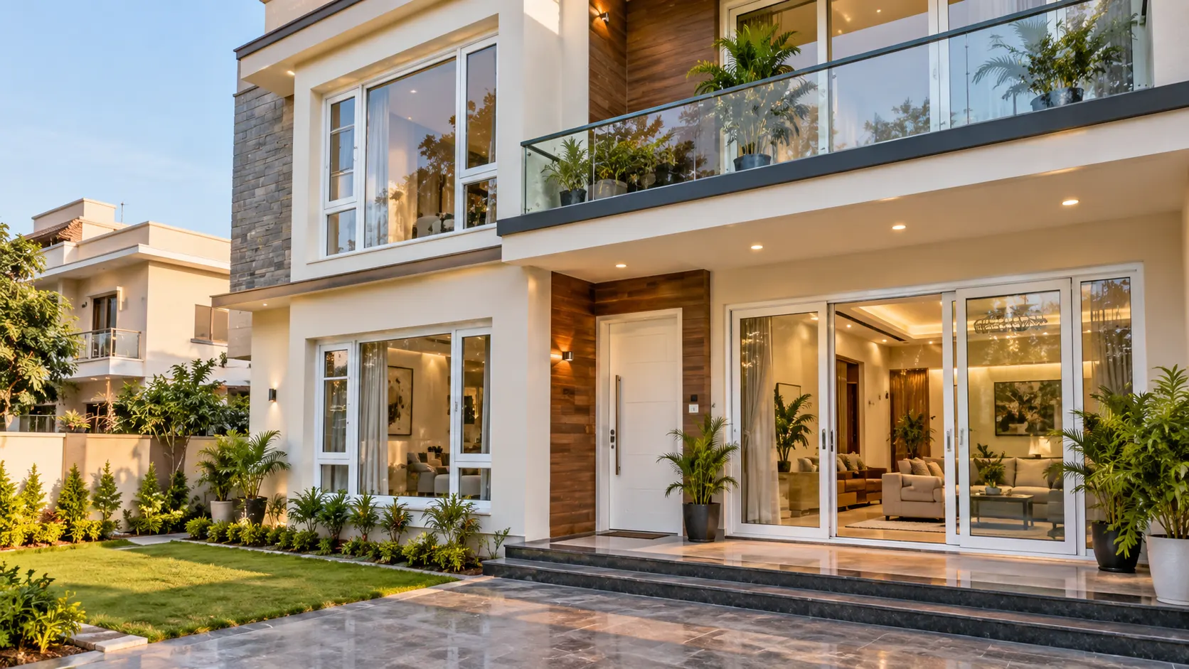 Modern Kharar home with professionally installed uPVC windows and doors