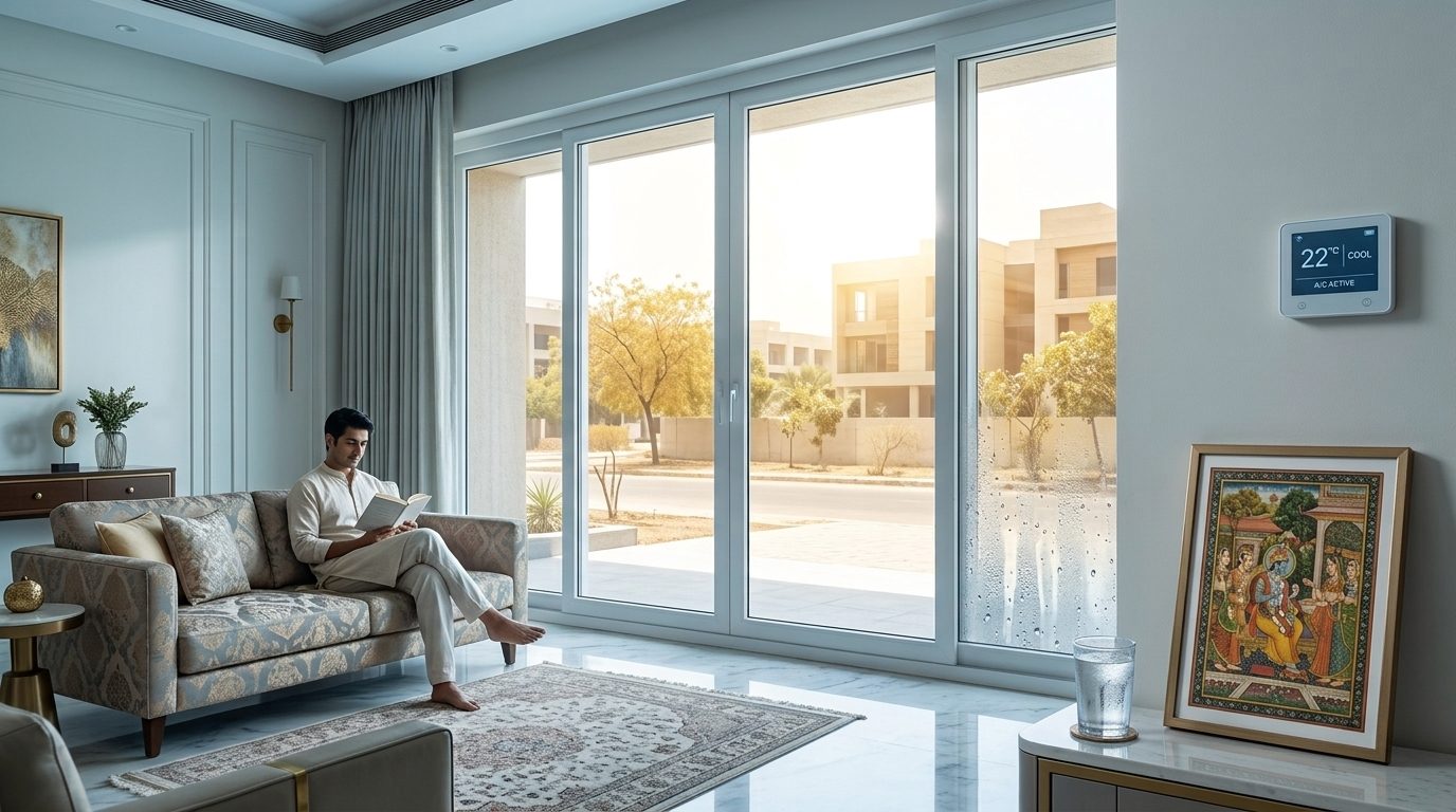 uPVC windows keeping Chandigarh homes cooler during summer.