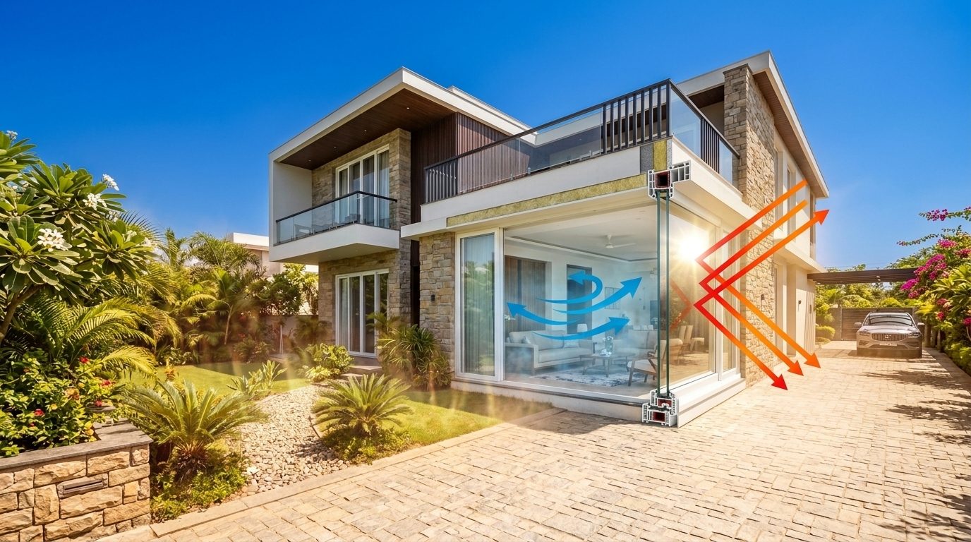 How uPVC Windows Block Summer Heat