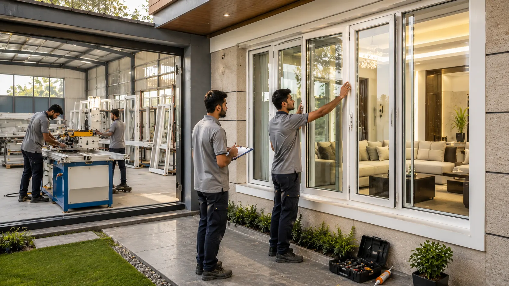 Inspire Windoors premium uPVC and aluminium window fabrication and installation